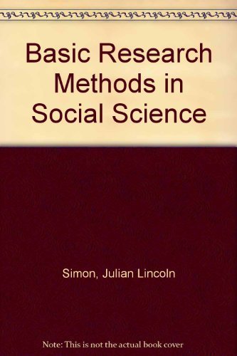 Basic Research Methods in Social Science by Jul... B01FGILTVY Book Cover