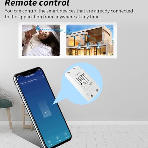 Tomada remota, Tomada de controle remoto, Luz inteligente sem fio, Design compacto programável sem c