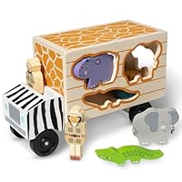 Melissa & Doug Nesting & Sorting Barns & Animals | Developmental Toy | Blocks & Building | 2+ | Gift for Boy or Girl