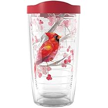 Tervis Christmas Holiday Cardinal and Berry Branches Made in USA Double Walled Insulated Tumbler Travel Cup Keeps Drinks Cold & Hot, 16oz, Classic