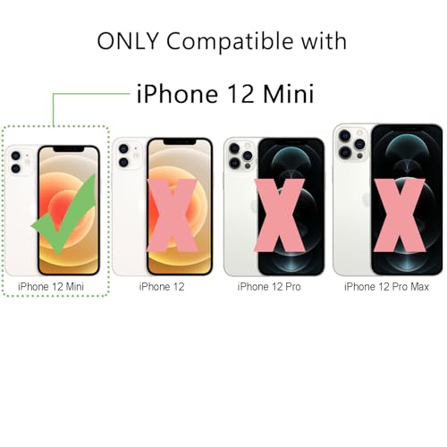 Image of FanTEK Phone Case Compatible with iPhone 12 Mini 5.4 Inch, Magnetic Case Clear Protective Bumper Hard Back Cover
