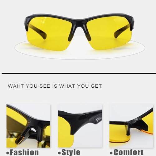 Uv400 Lens High-Definition Night Driving Glasses-Anti-Glare Polarized Night Vision To Reduce Eye Fatigue, Men And Women Driving, Sunshading, Cycling, Running, Running Goggles3