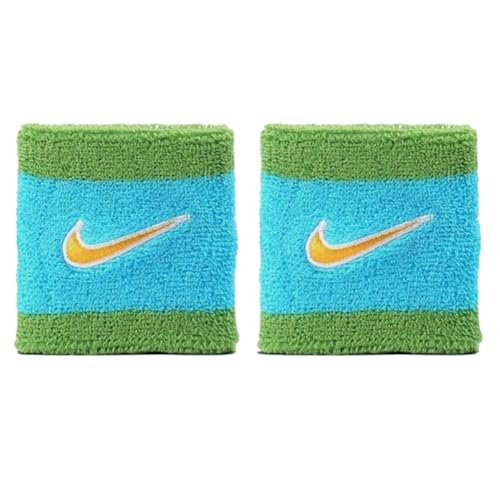 Image of NIKE Premier Swoosh Singlewide Wristbands -Soft, Moisture-Wicking (1 Pair, 2.5 inch Wide)