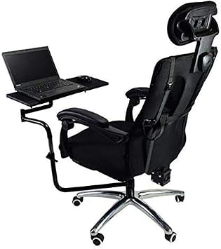 Ergonomic Keyboard, Laptop, Tablet Computer, Mouse Stand Fixed Rack, Silver, Can Install Diagonal Thickness up to 1.97 inch, Laptop Mouse Stand Workstation Video Game Chair or Round Stick Keyboard Tray PC Platform Stand for Office Computer Armchair Arm Chair Arm Chair Mouse Pad