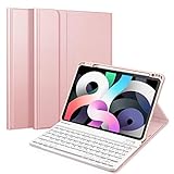 Das strapazierfähige Kunstleder und die rutschfeste, gummierte Innenschale bieten den besten Schutz. Die strapazierfähige und robuste Schutzhülle mit weicher TPU Rückenschale, schützt ihr iPad vor Stößen, Stürzen und Schlägen. [Auto Sleep/Wake funktioniert NUR wenn die Tastatur abgenommen wird]