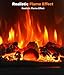Oylus Electric Fireplace Stove Heater - Freestanding Fireplace Heater for Indoor Use with Realistic 3D Flame, Adjustable Thermostat & Remote, Quiet, Timer for Living Room and Bedroom