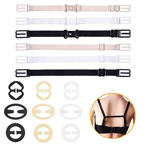 Preisvergleich Produktbild HMM BH-Trägerhalter für Damenunterwäsche, BH-Kreuz-Rückenclips 15 Stück