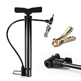 [Anwendbare Modelle] Fahrradluftpumpen sind mit allen gängigen Ventiltypen Kompatibel, um die Aufblasanforderungen von Ballons, Basketbällen, aufblasbaren Spielzeugen usw. zu erfüllen. Die empfindlichen Metallgewinde sorgen dafür, dass die Schrauben luftdicht sind.
