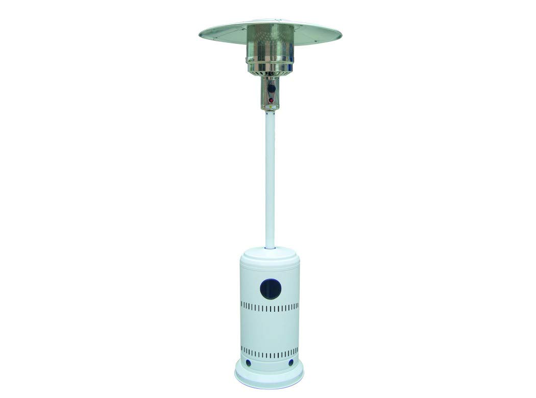 ESTUFA GAS NATUUR EXTERIOR 13KW 813MM. DIAM. CHAPA ACERO BLANCO 221CM ALTURA NT96857