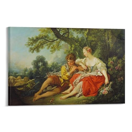 Impression sur toile François Boucher tableau 20x30 cm pour décoration de chambre