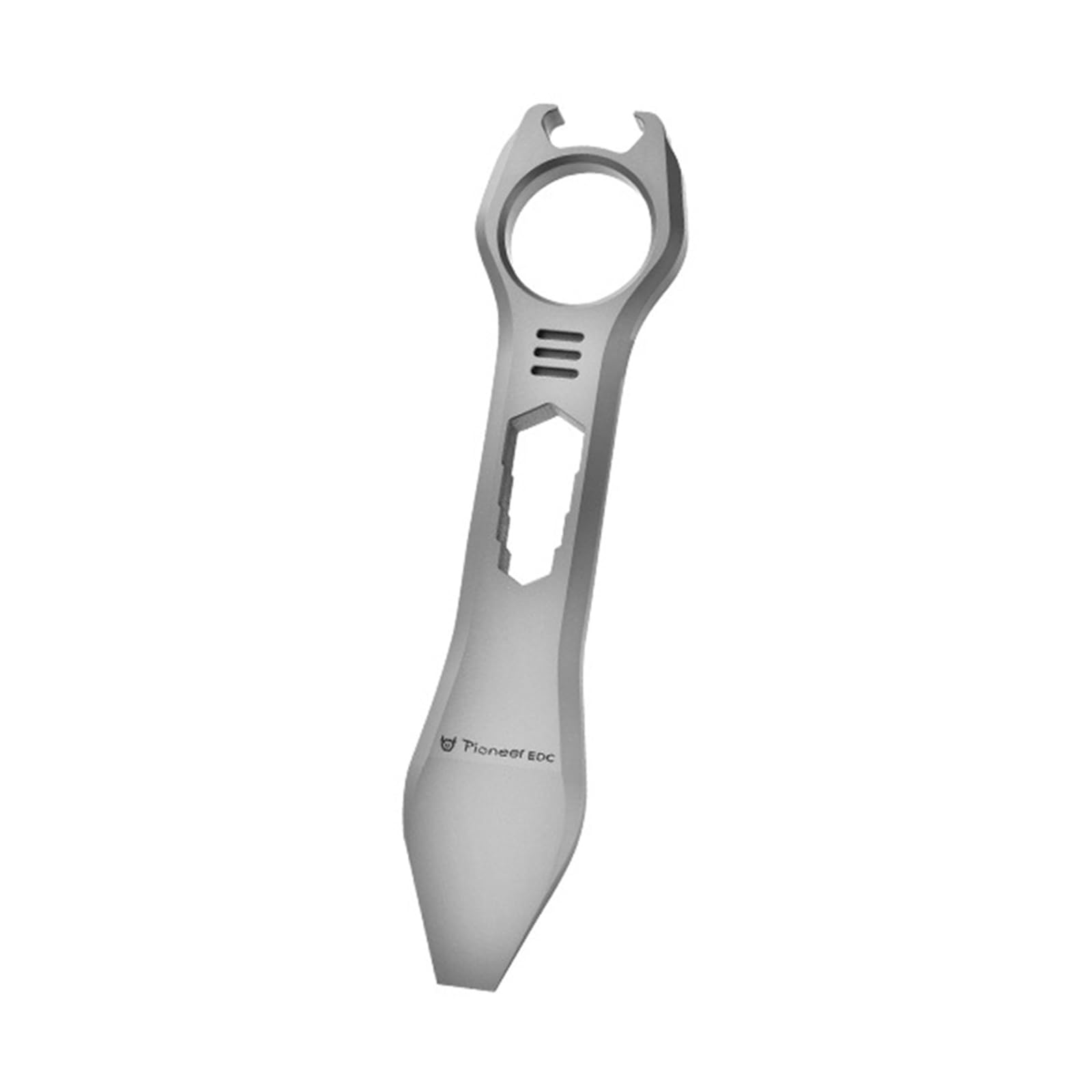 Hamans Titanium EDC Pry Bar Multi Tool Bottle Opener Nail Puller Crowbar Wrench Screwdriver Compact Size EDC Multi Tool