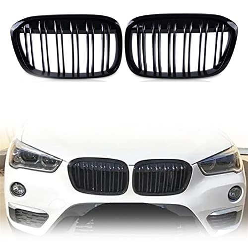 Calandre Course Grille Double Lamelle Noir Brillant Accessoire BMW X1 F48 F49 16-19