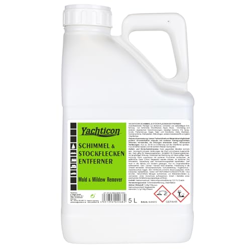 Yachticon décapant moisissures 5 l solution anti taches noires pour rénover les skaïs