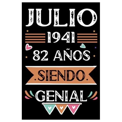 CUADERNO, Julio 1941, 82 Años Siendo Genial: Libro de visitas, cuaderno, 110 páginas de felicitaciones, idea de regalo, regalo Para la esposa, novia, mujer, La madre