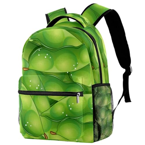 Sac à dos d'école à pois verts pour le collège et les sorties