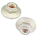 APDTY 726281 Front Spindle Nuts (Qty-2) Thread Size M24-2.0 Replaces 4L3Z-3C294-AA, 6L3Z-3C294-AA, 4L3Z3C294AA, 6L3Z3C294AA