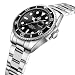 Imagen de LN LENQIN Reloj Hombre Relojes de Acero Inoxidable para Hombres Reloj de Cuarzo Analógico Resistente Al Agua Relojes de Pulsera para Hombres con Fecha Relojes Casuales de Moda Luminosos