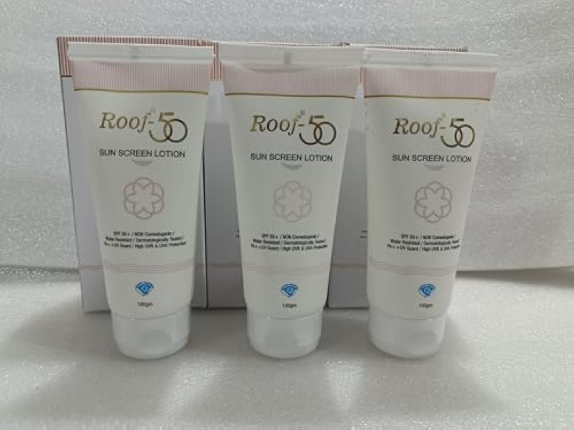 ROOF 50 Sunscreen Lotion, Pack of 3
