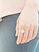 MJLULU Elegant 14K Gold-Plated Statement Ring with Light Pink Simulated Rose Quartz - Hypoallergenic & Lightweight, Dainty & Simple for Daily Wear - Minimalist Jewelry