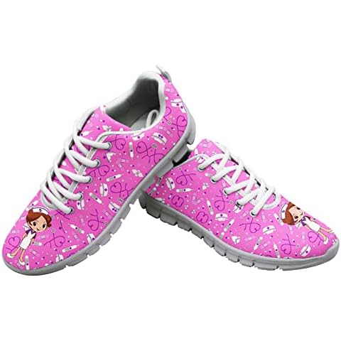 Dolyues Cartoon Nurse Pattern Running Shoes Cover