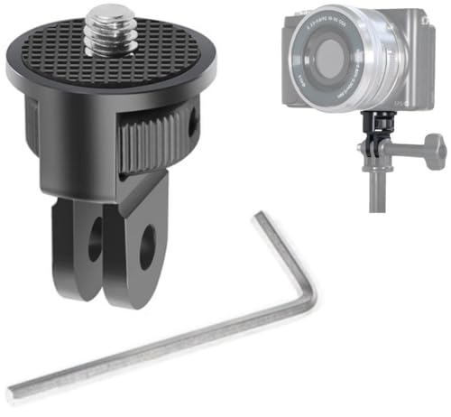 �E�F�A���u���J���� �r�f�I�J���� �B�e�T�|�[�g ��� �A���~���� GP�K�i �݊� �� 1/4�C���` �}�E���g�ϊ� For GoPro���� �A�_�v�^�[ �R���o�[�^�[ �O�r �J���� �ėp �A�N�Z�T���[ �Ή� �A�_�v�^ MC-GMCA-W (BLACK)