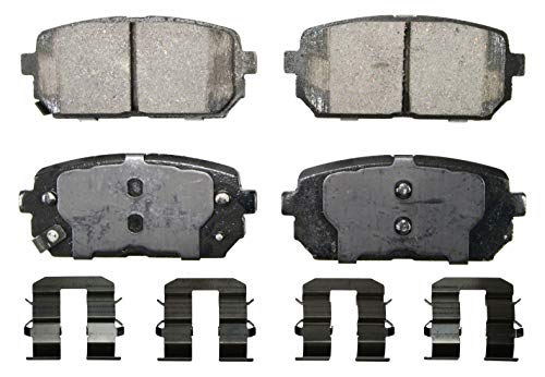 Wagner QS ZD1296 Disc Brake Pad Set, Chamfered Edges for Smooth, Quiet Stops, Fits 2007–2009 Kia Rondo