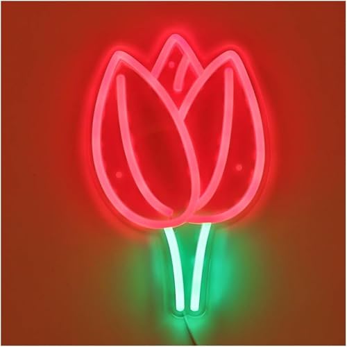 Lampe néon fleur de rose le cadeau lumineux parfait pour elle
