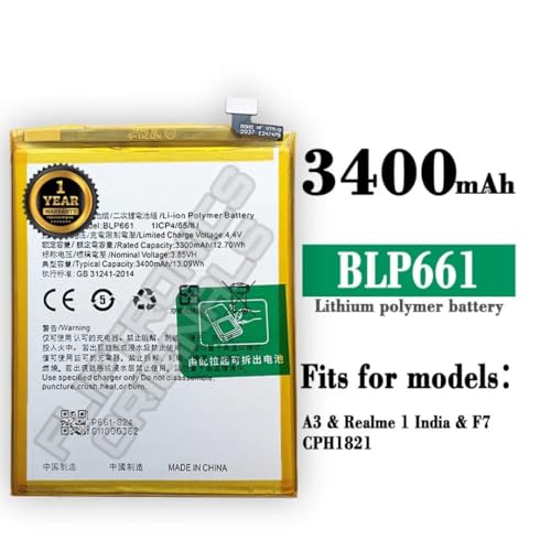 Image of BLP661 Battery for Oppo F7 / A3 CPH1819 / CPH1821 / PADM00 / CPH1837 / PADT00 Batttery with 1 Year Warranty*** (U241)