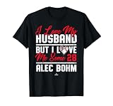 I Love My Husband ALEC Bohm Philadelphia Baseball MLBPA T-Shirt, Men, Black, Small