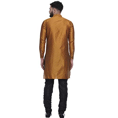 Image of Veera Paridhaan Men's Ethnic Jacquard Printed Long Straight Kurta