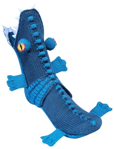 Image of LOLAT Novelty Animal Socks Knit Shark T-Rex Dinosaur Alligator Croc Sock for Christmas Gifts Creative Home Warm