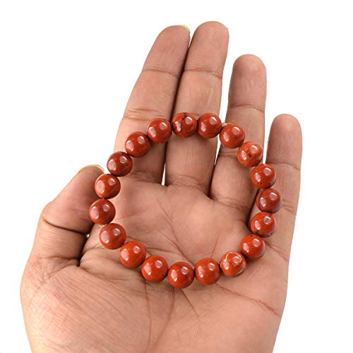 Image of Reiki Crystal Products Certified Natural Crystal Stone Round 10 mm Beads Bracelet for Men & Women | Reiki Charged Gemstone Jewellery Bracelet | Multiple Stone Variants Available