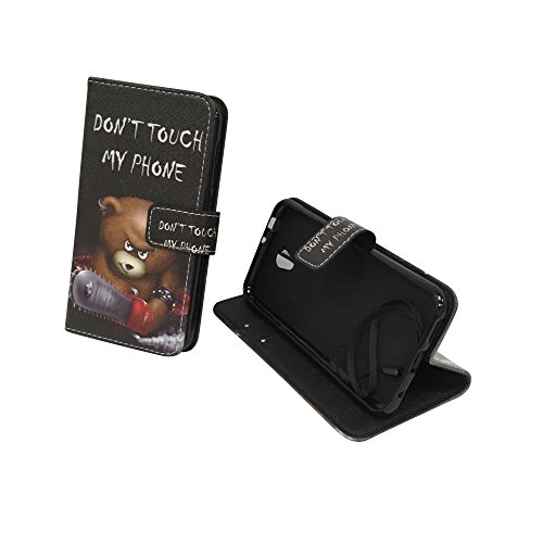 Vodafone Smart Prime 7 etui pliant noir pour eviter les rayures d'ecran