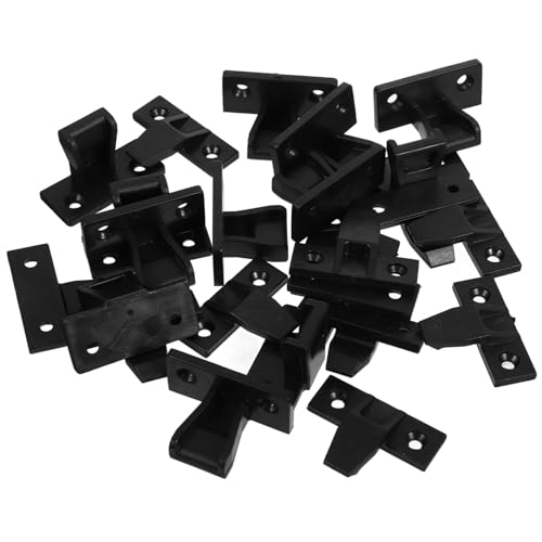 NAMOARLY Sturdy Abs Material Snap Connectors 12 Pairs for Woodworking Cabinet Clips Reusable Drawer Front Clips Push Fitting Furniture Supply