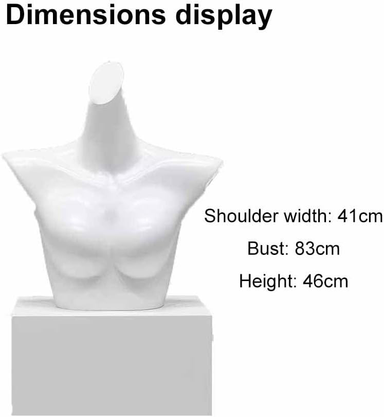 Female Mannequin Torso Display Stand - Perfect for Lingerie, Panties, and Clothing Showcase at Craft Shows & Tabletop Events (Size: 41x83x46cm)