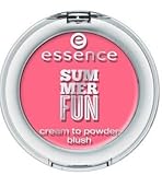 Blush Essence Summer Fun cream to powder blush Nr. 01 Girls just wanna have sun Inhalt: 5g cream to powder rouge für einen frischen, sommerlichen teint im handumdrehen. Blush