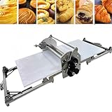 Macchina per Stendere La Pasta Elettrica,Macchina per Sfogliare La Pasta Sfoglia,Struttura in Acciaio Inossidabile, Controllo Dello Spessore Da 2 a 30 Mm,Per Croissant,Pasta per Pizza E Pasta Fresca