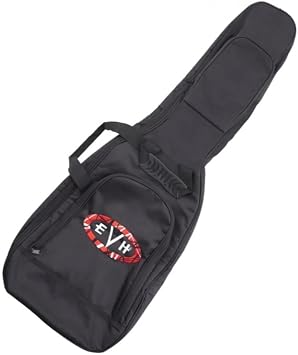 EVH Wolfgang Striped Series Gig Bag with Nylon Side Handles and Back Straps for Electric Guitars (Black, 20 mm) | Nylon Side Handles and Back Straps for Electric Guitars Black, 20 mm, 20 mm