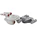 Westland Giftware Enterprise and Klingon Ship Magnetic Salt and Pepper Shaker Set, 2.25-Inch