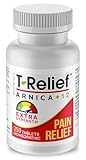 MediNatura T-Relief Extra Strength Arnica +12 Natural Homeopathic Actives for Joint Muscle Aches Pains & Soreness for Women & Men - 250 Tablets