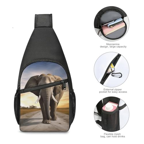 Mochila bandolera ligera para senderismo y viaje unisex miniatura 5