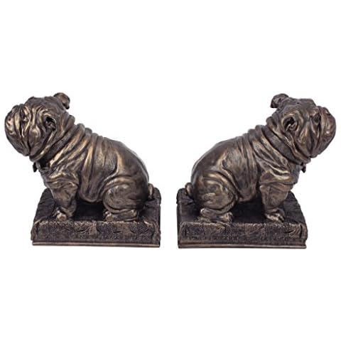Design Toscano Bulldog Bookend Statues Set Cover
