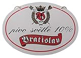 18 x 12,5 cm - Kunststoff Vratislav Brauerei - Pivo svétlé 10% - Zapfhahnschild - 18 x 12,5 cm - Kunststoff