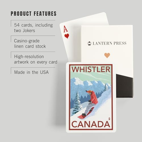 Baraja de 52 cartas Póker Whistler, Canadá miniatura 3
