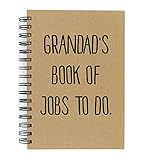 Spanish grandad's Book of Trabajos To Do A5 Kraft Notebook Cuaderno Kraft A5 del libro de Trabajos To Do del abuelo