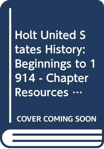 Amazon.com: Holt United States History: Beginnings to 1914 - Chapter ...