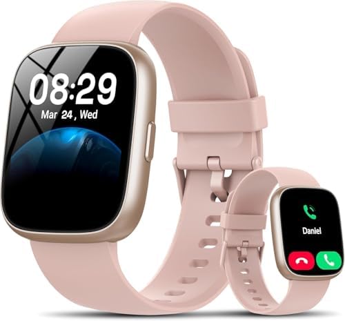 Smartwatch Damen Herren, 1.83" HD Fitness Tracker mit Alexa/Telefonfunktion | 120+Sportmodi Fitnessuhr mit Herzfrequenz/Schlafmonitor/Schrittzähler/Stress, IP68 Wasserdicht Sportuh