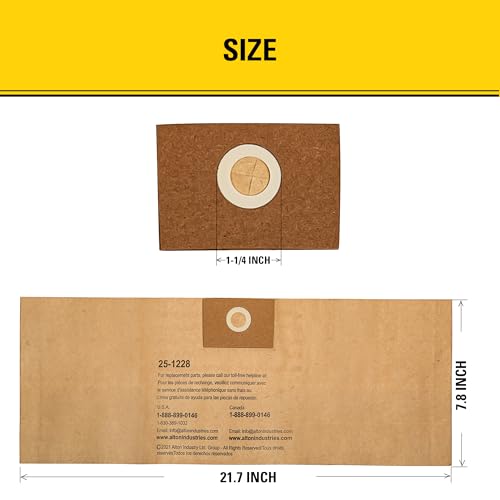 Image of 3 Pack STANLEY Disposable Filter Bag 25-1228, for 1-3.5 Gallon Wet /Dry Vacuum, Dust Bag Compatible with STANLEY SL18136