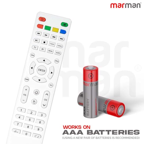 Image of marman Compatible with AUXUS PA-220 Remote Control Original Suitable for Monitor and Smart Android LED LCD Television No Voice Command - Make Sure Existing Controller Replicate as Similar Mode