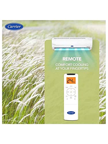 Image of Carrier 2.0 Ton 5 Star Durafresh 24k MXI Hybridjet Inverter AC with Flexicool Technology (2.0T DURAFRESH MXI-INV 5S, White)